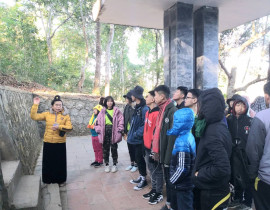 Hoạt động trải nghiệm của học sinh tại khu di tích lịch sử Mường Phăng